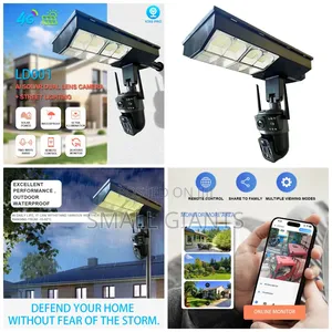 2-in-1 Solar-powered Street Light And Ai Security Camera System