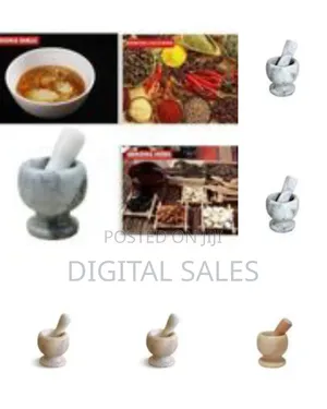 Elegant Natural Marble Mortar and Pestle Set
