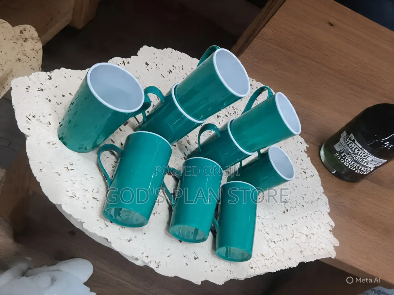 Dark Green Plastic Cups Dark Green Plastic Cups 1pc