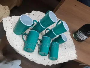 Dark Green Plastic Cups Dark Green Plastic Cups 1pc