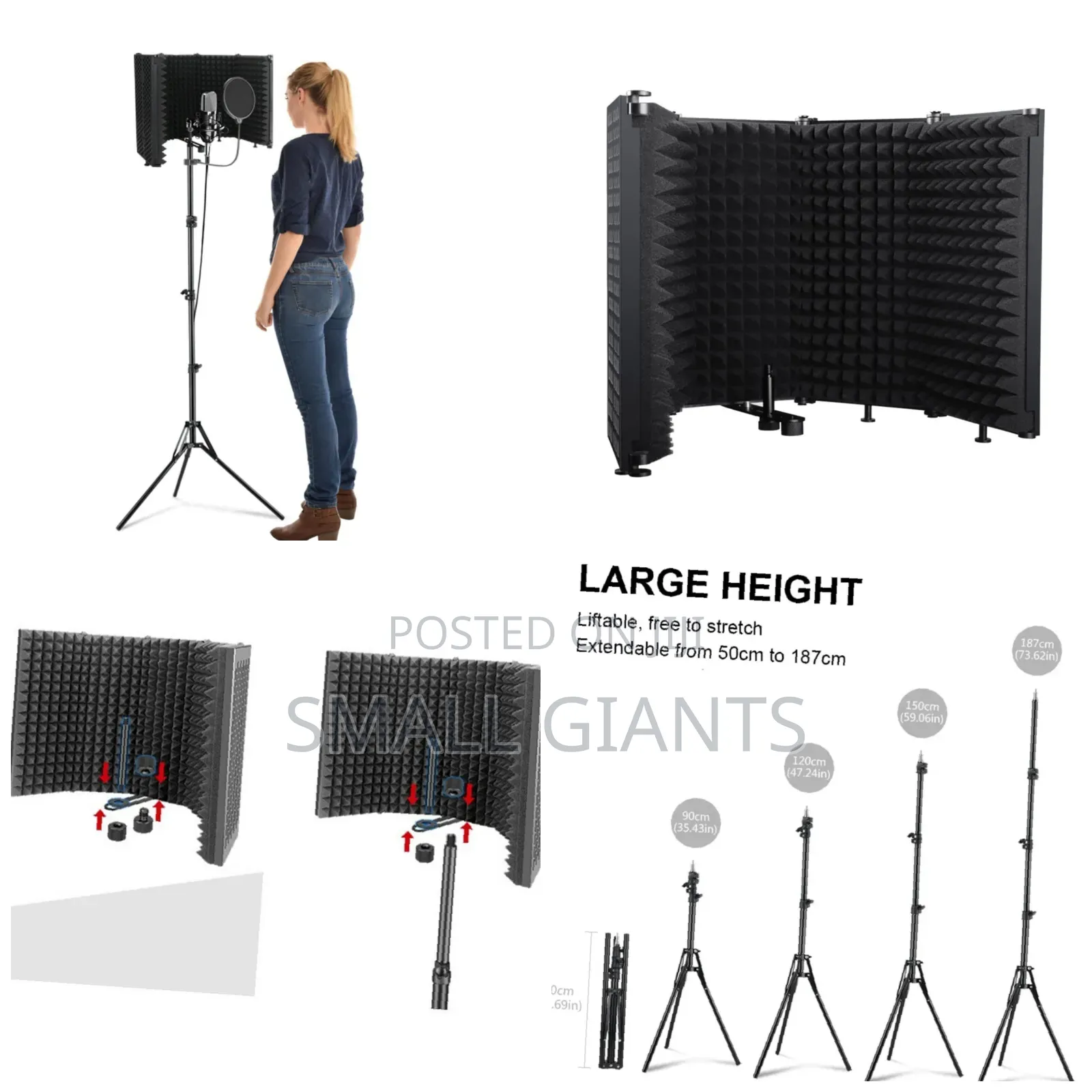 Portable Vocal Booth W/ Ambient Reflection Filter