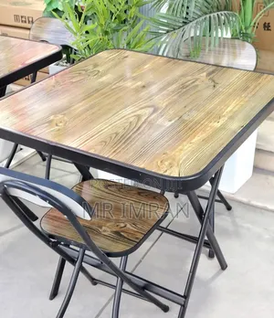 Portable Square Folding Table and Chair