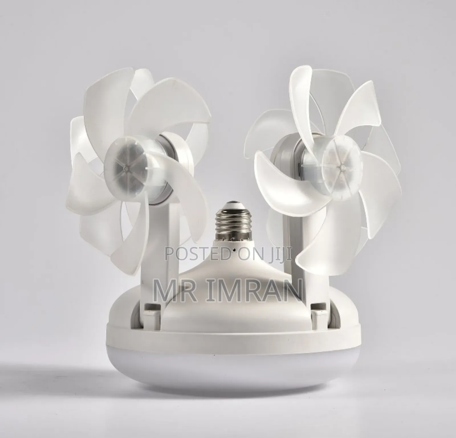 2-in-1 Drone-Style Socket Ceiling Fan With an Integrated Led Light