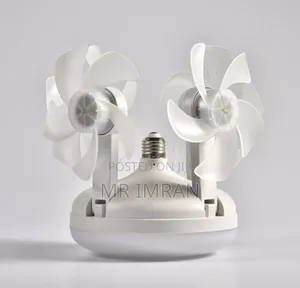 2-in-1 Drone-Style Socket Ceiling Fan With an Integrated Led Light