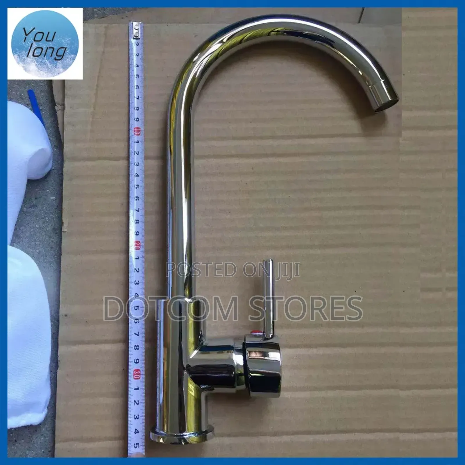 Stainless Steel Swan Neck Single-Lever Kitchen Mixer Tap