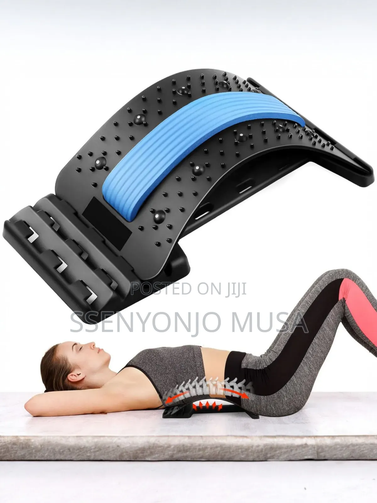 Lumbar Back Stretcher Massager –Spinal Curve Back Pain Relief Device