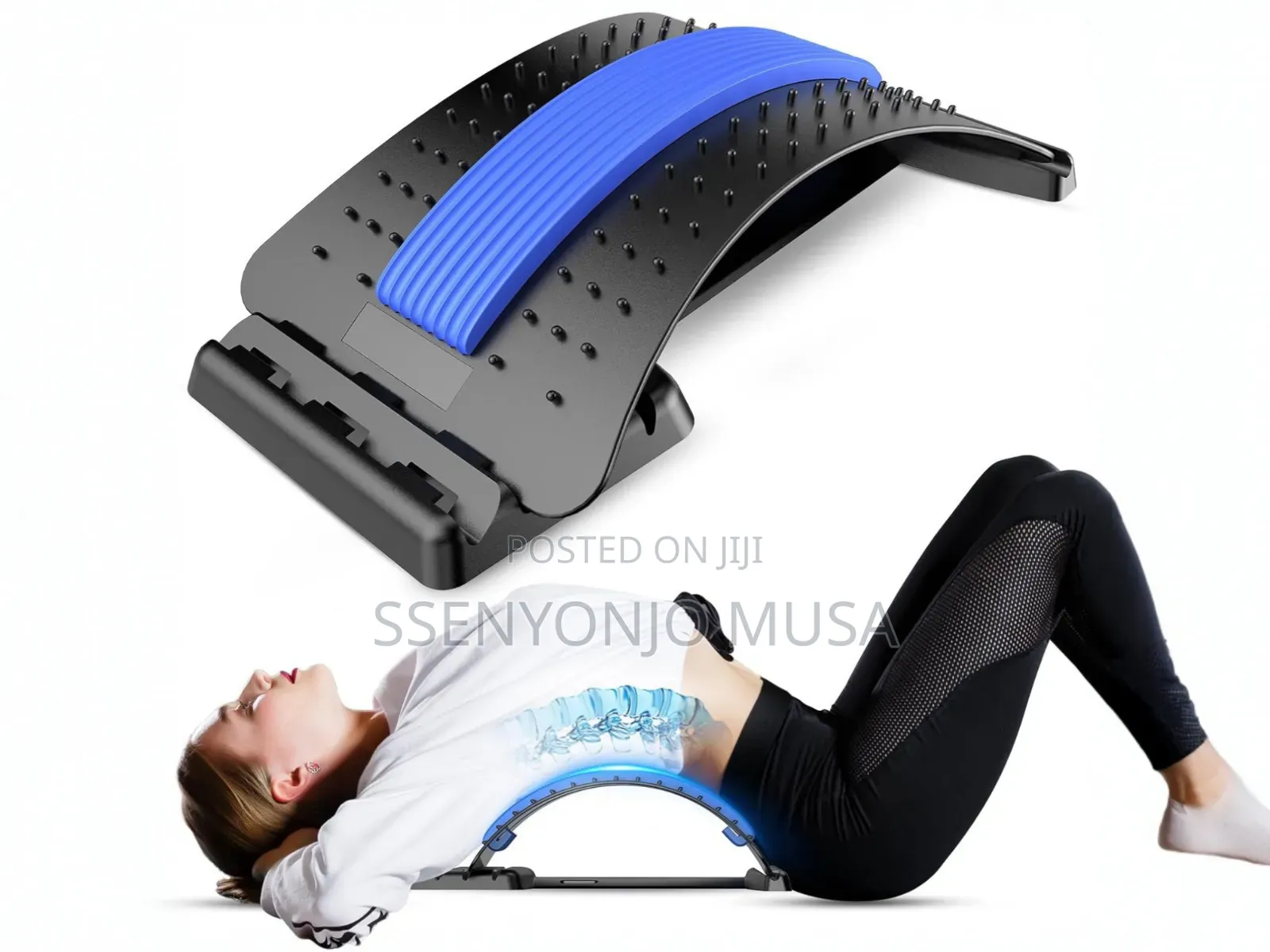 Lumbar Back Stretcher Massager –Spinal Curve Back Pain Relief Device