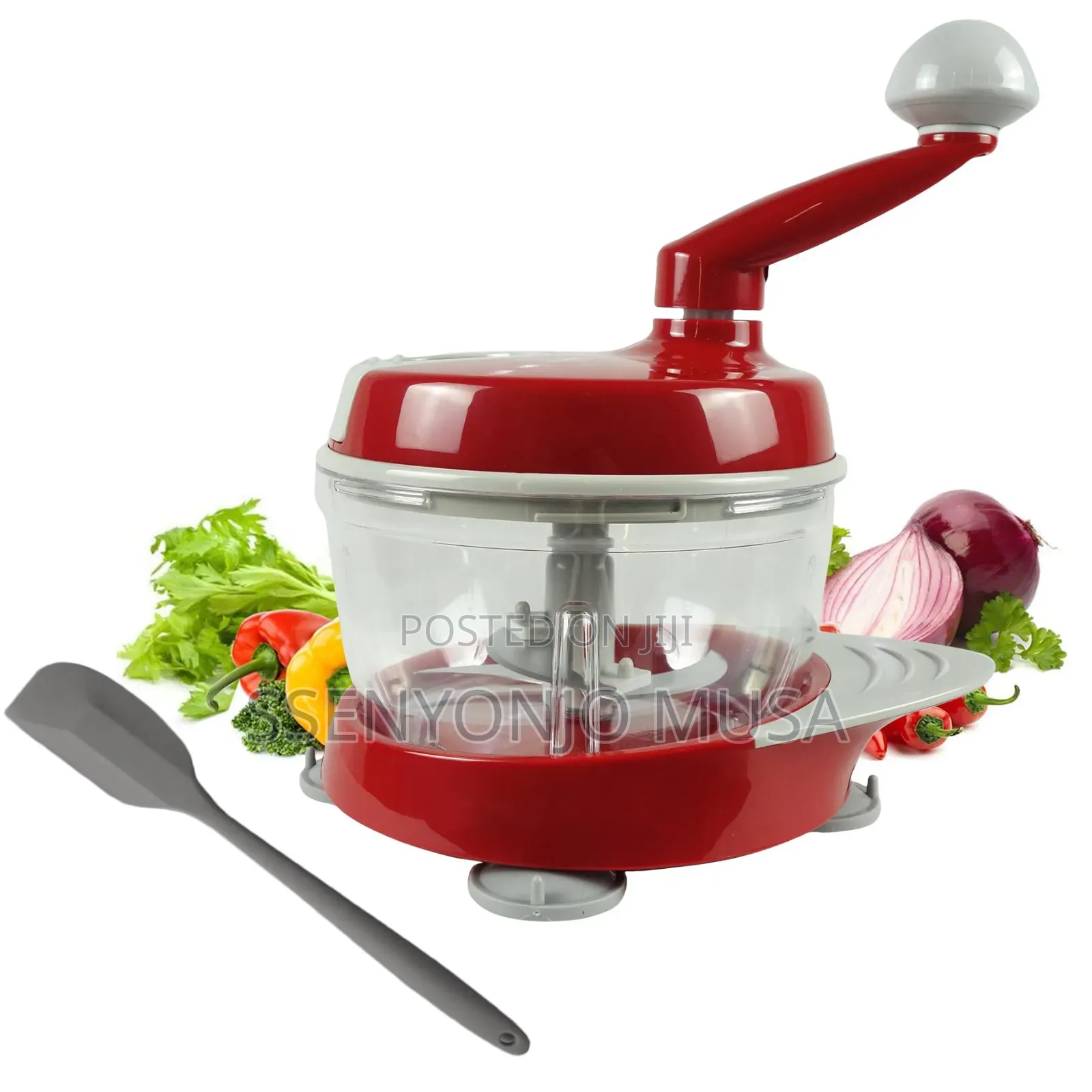 Manual Food Processor | Hand Operated Crank Chopper Blender