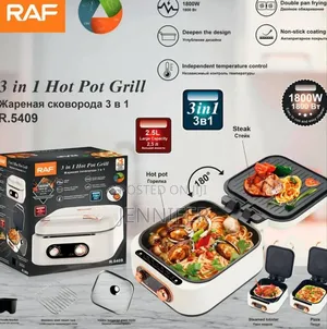 Raf 3-in-1 Hot Pot Grill, Model R.5409.