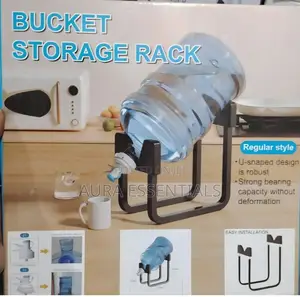 Metallic Water Bottle Rack and Tap