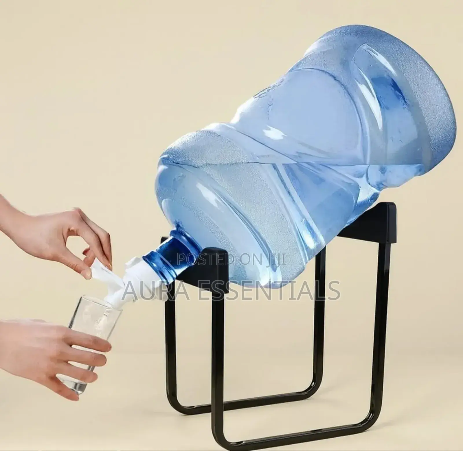 Metallic Water Bottle Rack and Tap
