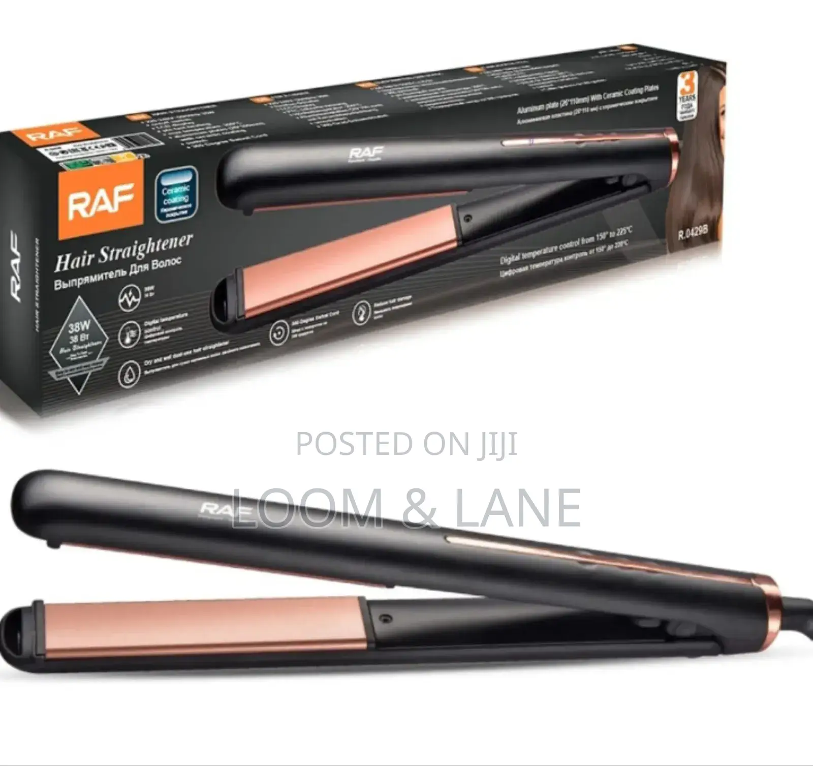 Raf Hair Straightener, Specifically Model R.0429