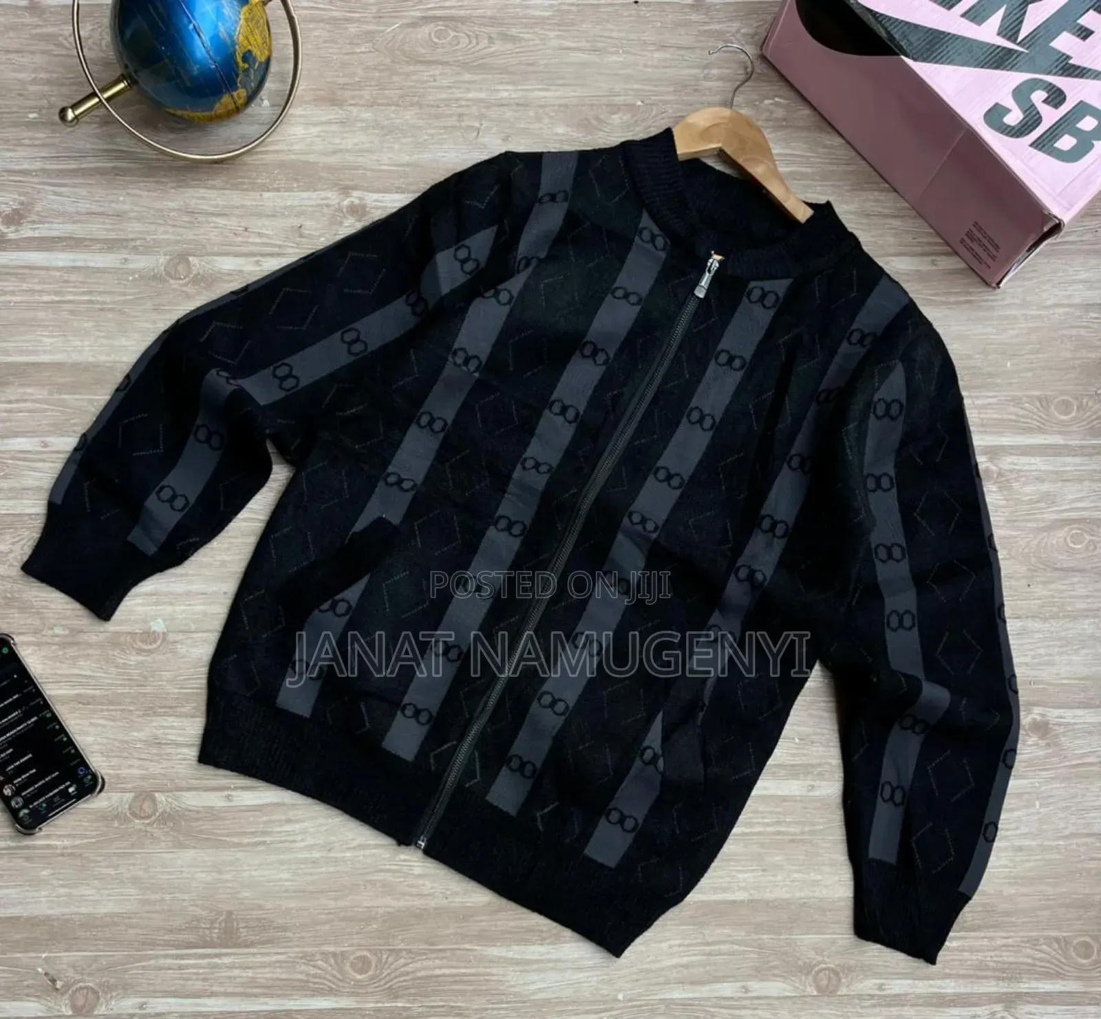Black Zipped Sweater