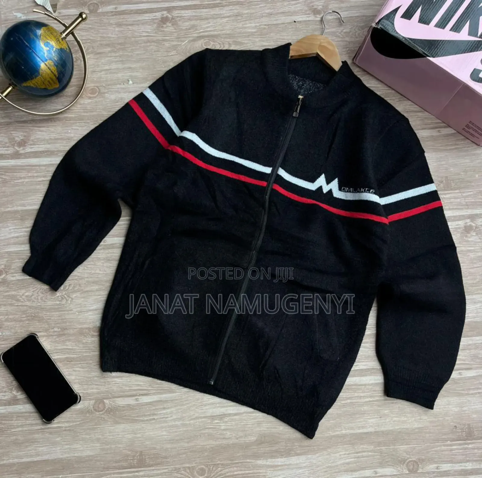 Black Zipped Sweater