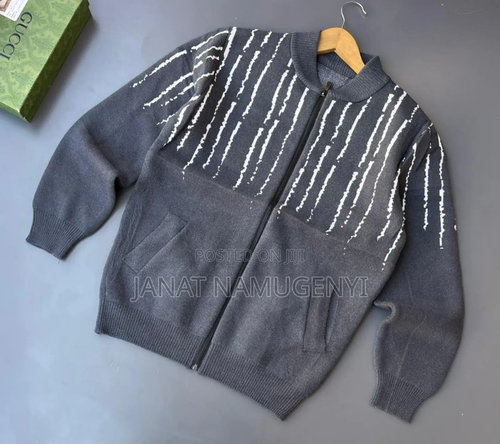 Gray Zipped Sweater