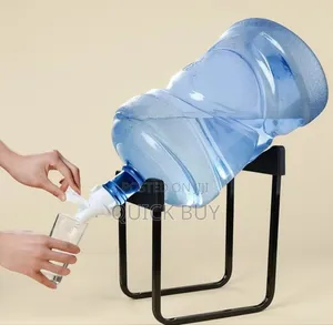 Metallic Water Bottle Rack and Tap