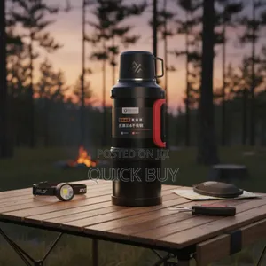 High-Capacity Stainless Steel Vacuum-Insulated Flask