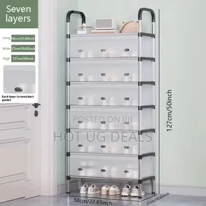 Shoe Rack 7 Layer With Dust Proof Covers