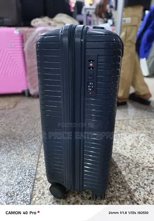 Luxury Rubber Plastic Suitcase. Medium Size