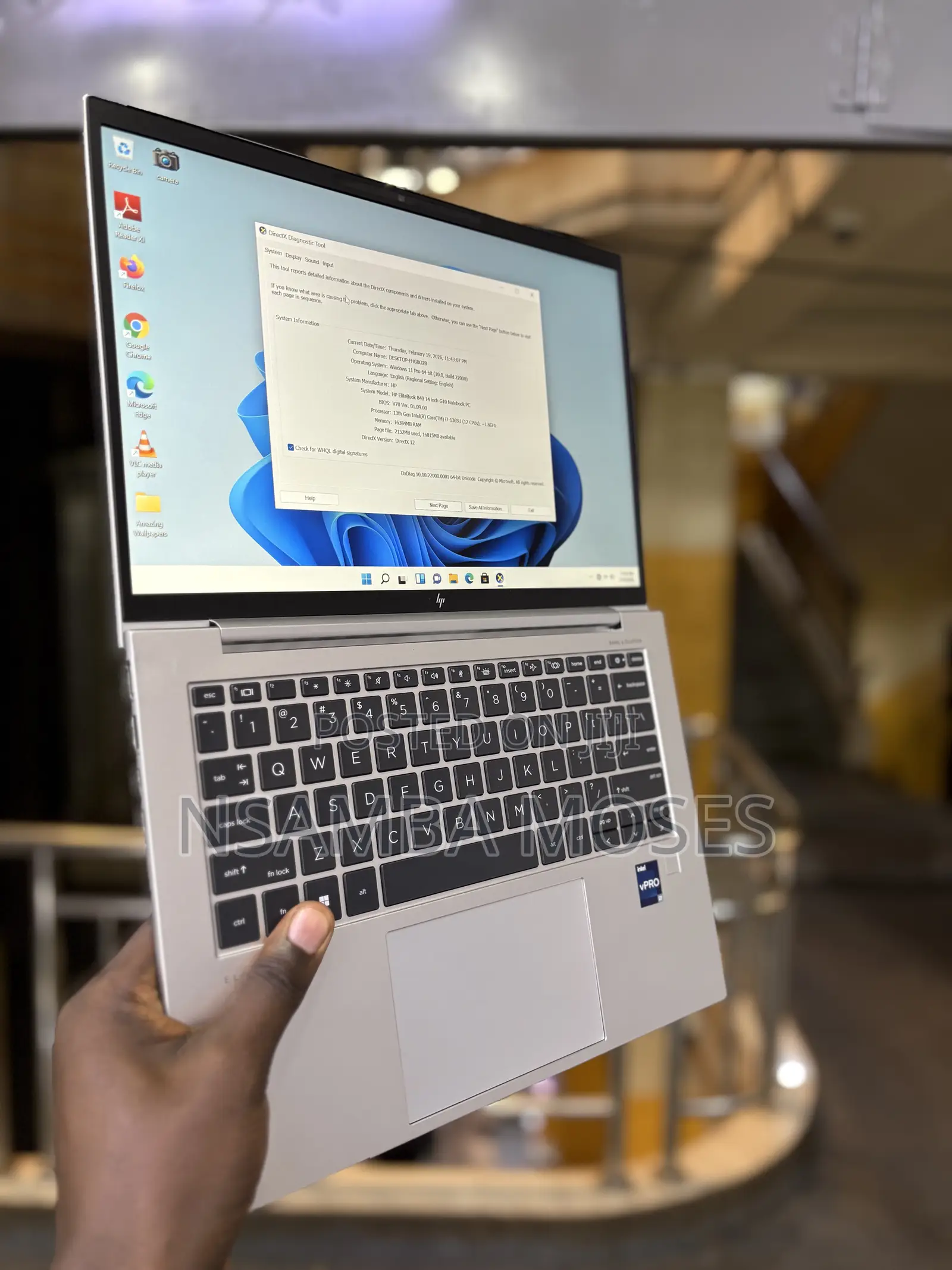 Laptop HP EliteBook 840 G10 16GB Intel Core i7 SSD 512GB