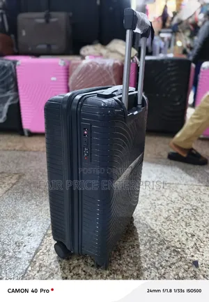 Pure Rubber Plastic Suitcase. Medium Size. Blue Color