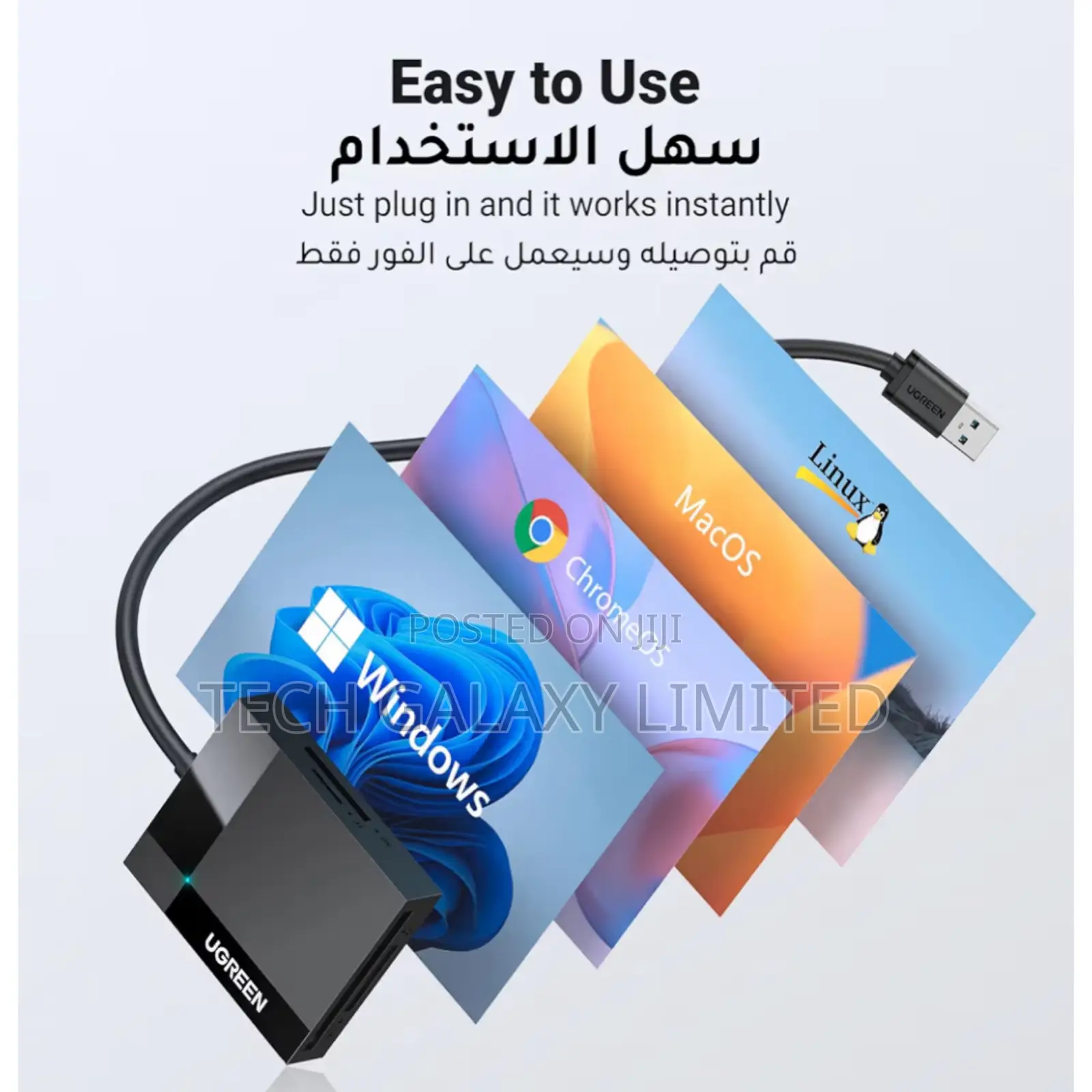 Ugreen Usb 3.0 Sd Card Reader 4-in-1 Micro Sd Memory Card Reader 5gbps