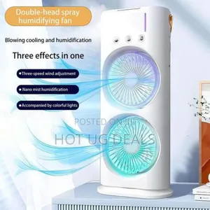 Rechargeable Portable Fan  Bedroom To Outdoor, White Oscillating
