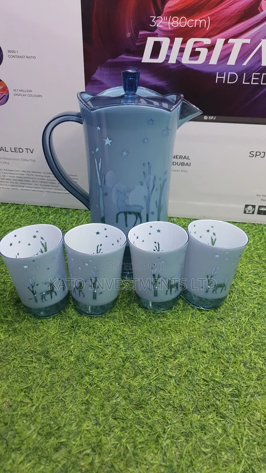 Hard Juice Jar With 4 Glasses
