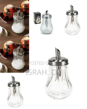 9 Oz Glass Sugar Shaker Pourer Restaurant and Diner Style Bottle Sugar
