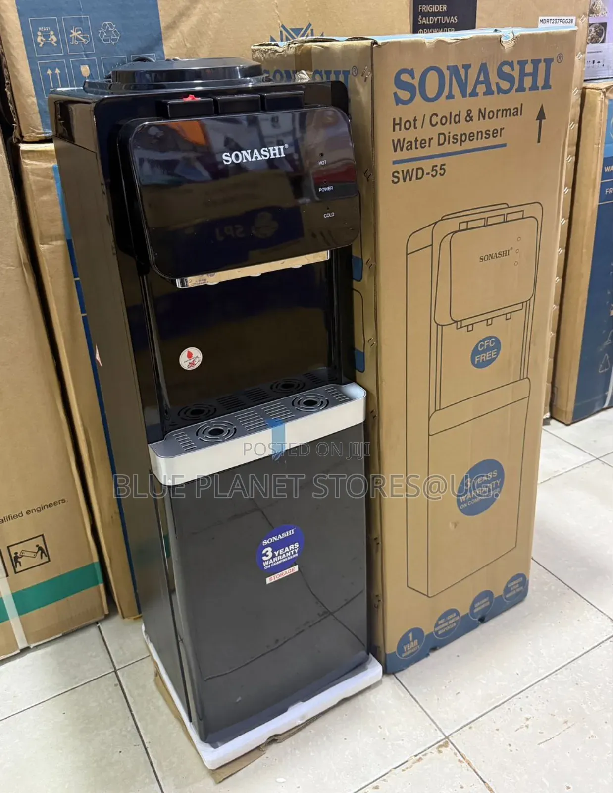 Sonashi 3 Taps (Hot, Normal, Cold) Water Dispenser \\ SWD-53