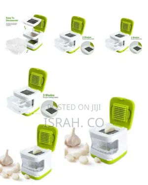 3 in 1 Onion Garlic Press Cube, Slicer, Chopper Peeler