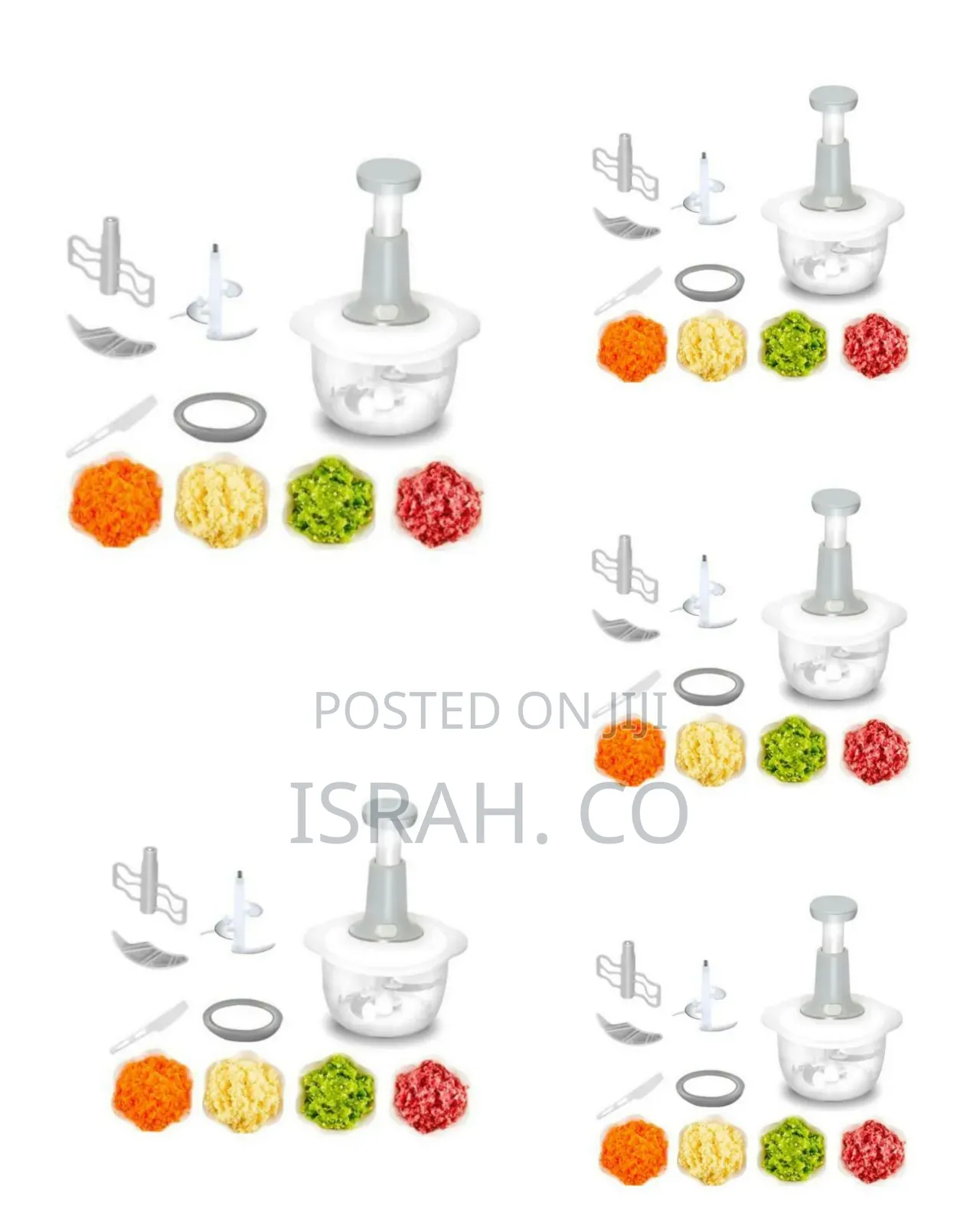 1.2l Manual Mini Hand Pull Chopper Food Processor,Grey