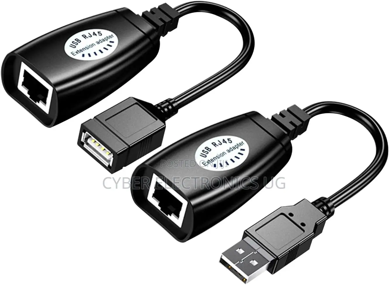 Usb Extension to Rj45 Adapter Lan Adapter Over Cat5/ Cat5e/ Cat6 Cable