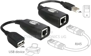Usb Extension to Rj45 Adapter Lan Adapter Over Cat5/ Cat5e/ Cat6 Cable