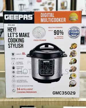 Geepas 8 Liters Electric Pressure Cooker 14-in-1 Multi-function Cooker
