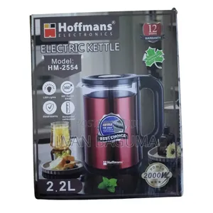 Hoffmans Glass Electric Kettle (Model Hm-2554) - 2000w