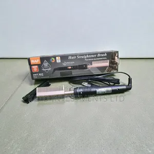 2 In 1 Hot Comb Temperature Adjustable Hair Straightener Brush