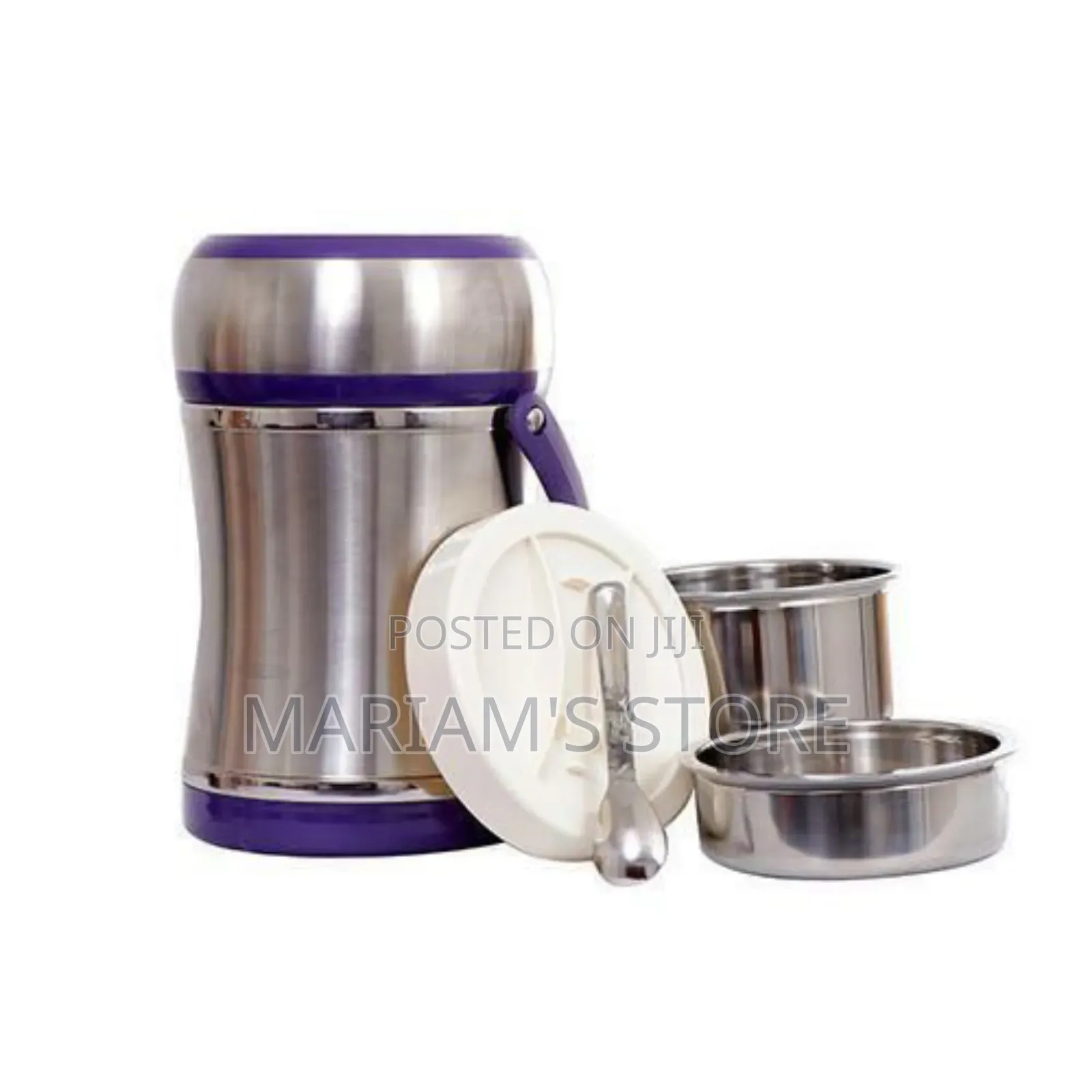 Steel Food Flask - 3.0l - Purple