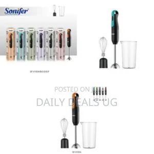 Versatile Hand Blender and Immersion Mixer Set - Multicolor