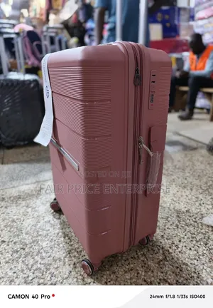 Original Good Paten Rubber Plastic Suitcase. Extra Large Size