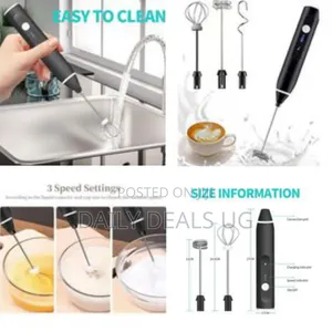 Handheld Electric Milk Frother and Mini Mixer Set