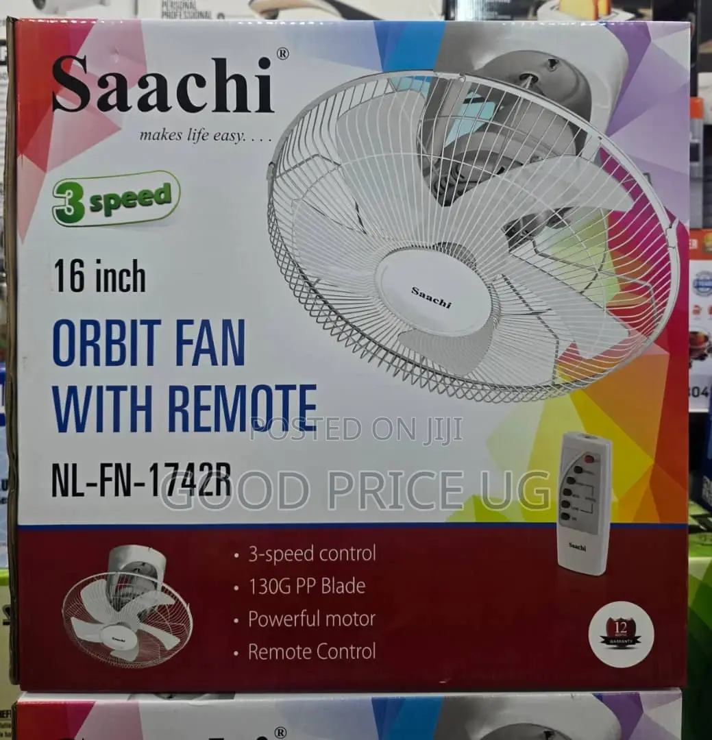 Saachi 16-Inch Orbit Ceiling Fan With Remote Control
