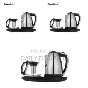 Silvercrest Stainless Steel Electric Kettle and Tea Pot Set