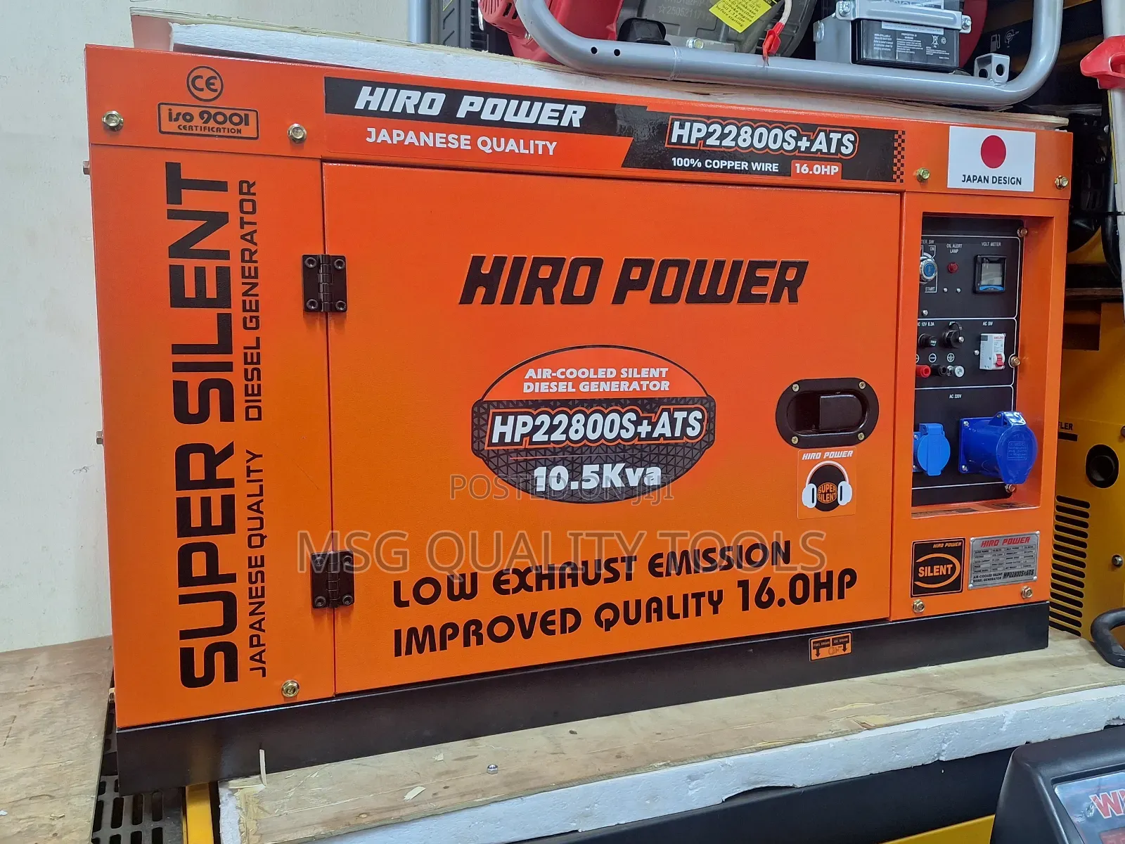 Silent Generator Hiro Power 10.5kva