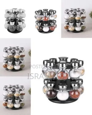 16pc Revolving Jar Kitchen Herbs Spice Rack
