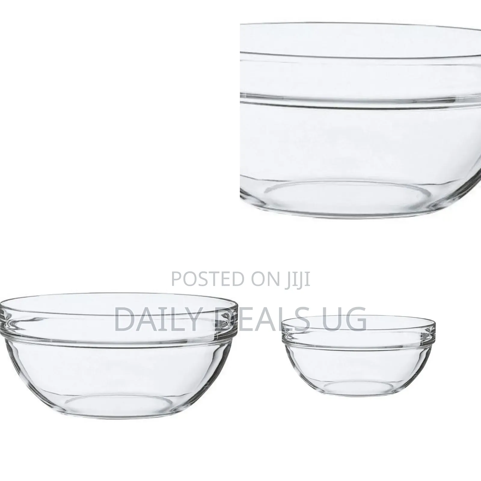 Empilable Clear Tempered Glass Stackable Bowl