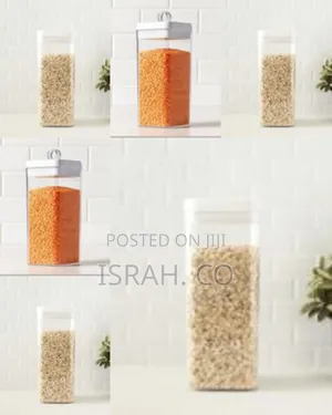 3.1 Liter Twist 'N Lock Airtight Square Plastic Canister With Ring