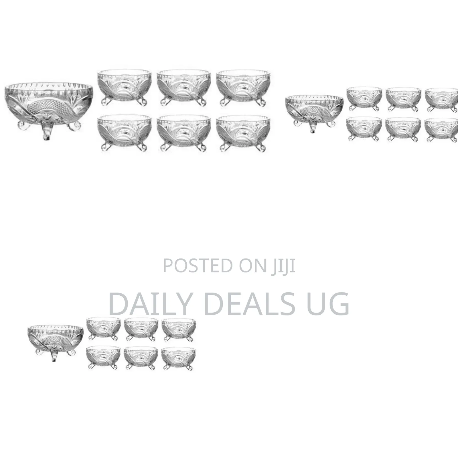 7-Piece Footed Glass Bowl Set
