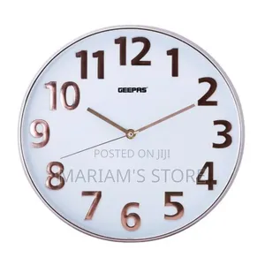 Geepas Wall Clock, 12 ''Non-Ticking Analog