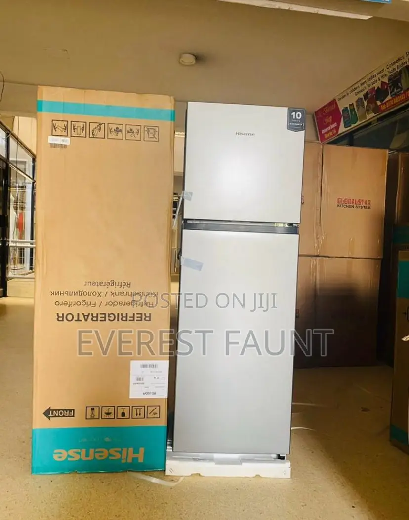 Hisense Refrigerator 200 Liters Doubledoor Silver Coloured